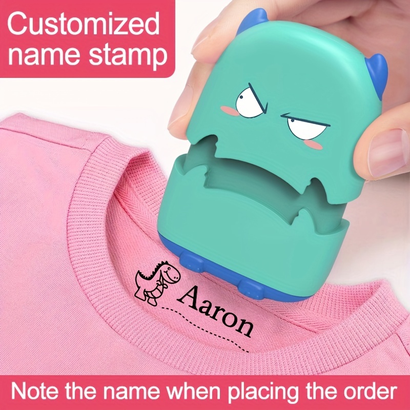 Children Name Stamp For Clothing Little Monster