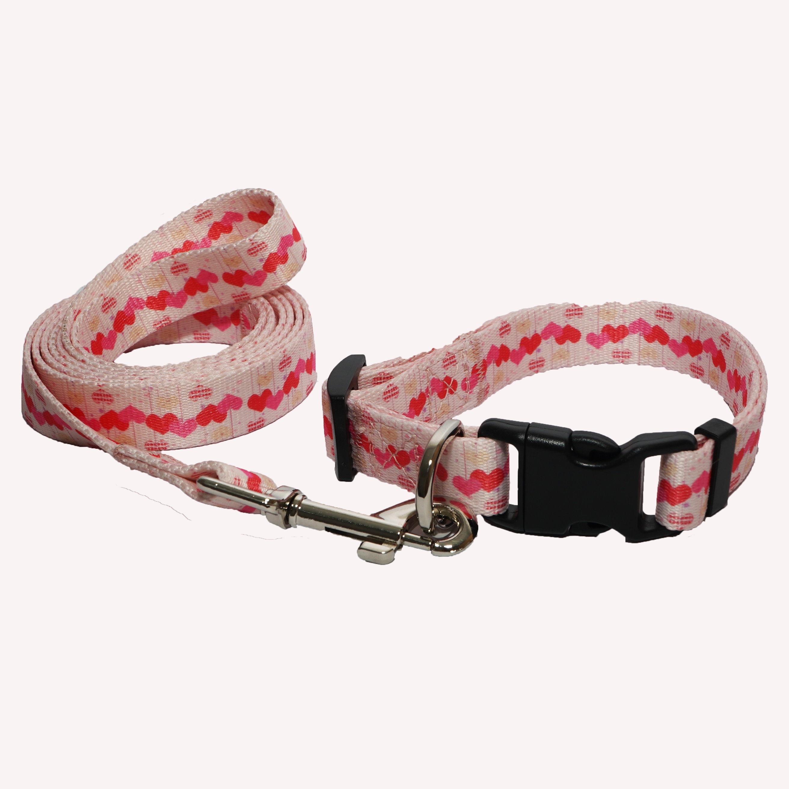 Pet Collar And Leash Set, Dog Bone Print Adjustable Dog Collar Dog Walking  Leash Multi-color Optional Dog Leash - Temu