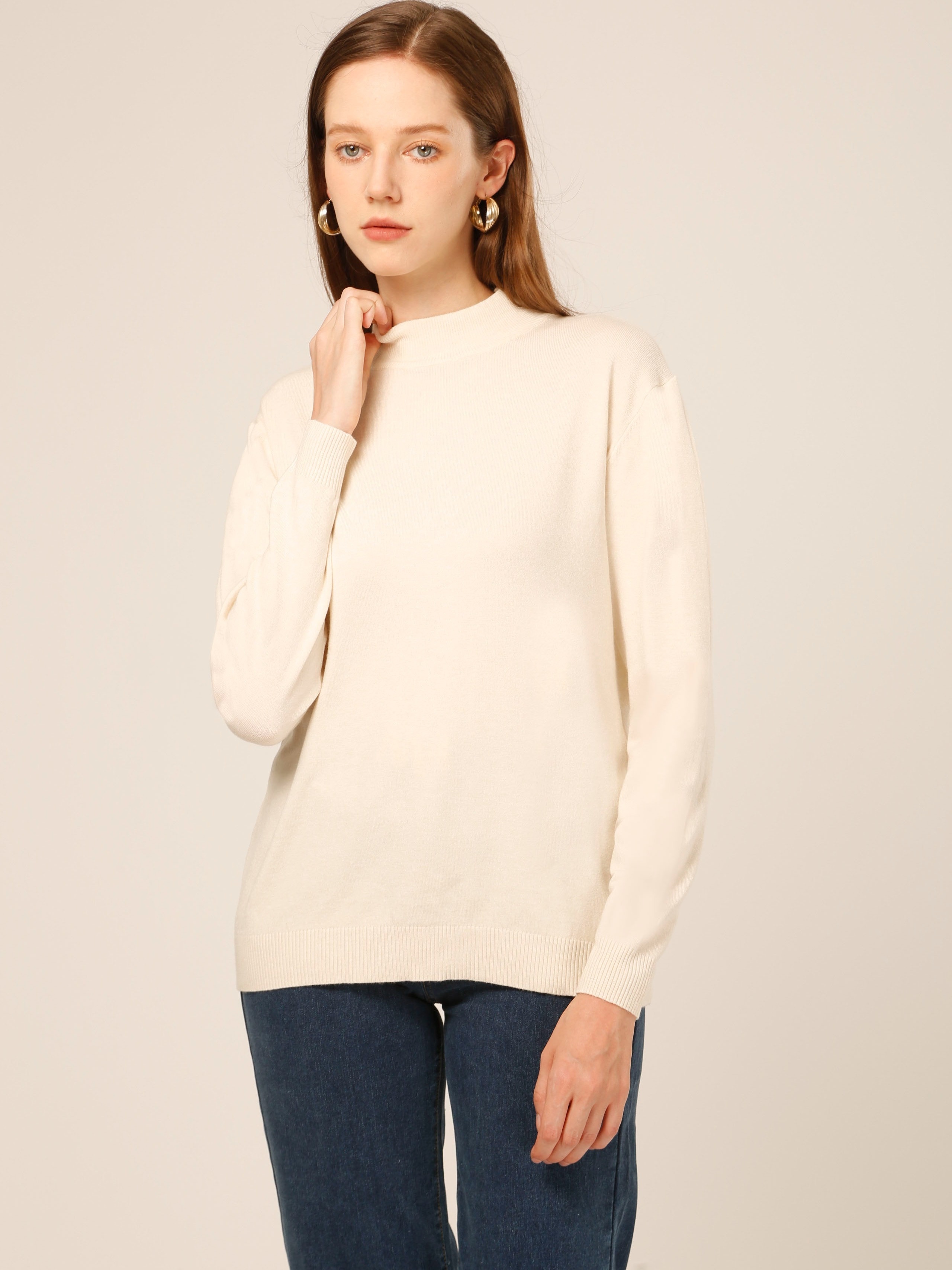 Lightweight shop cream sweater