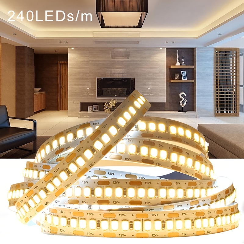 Tira de luz LED de neón de 3.28 pies/3.3 ft, 12 V CC, 120 LEDs/M SMD2835,  impermeable, flexible, luz de neón LED para decoración de interiores y