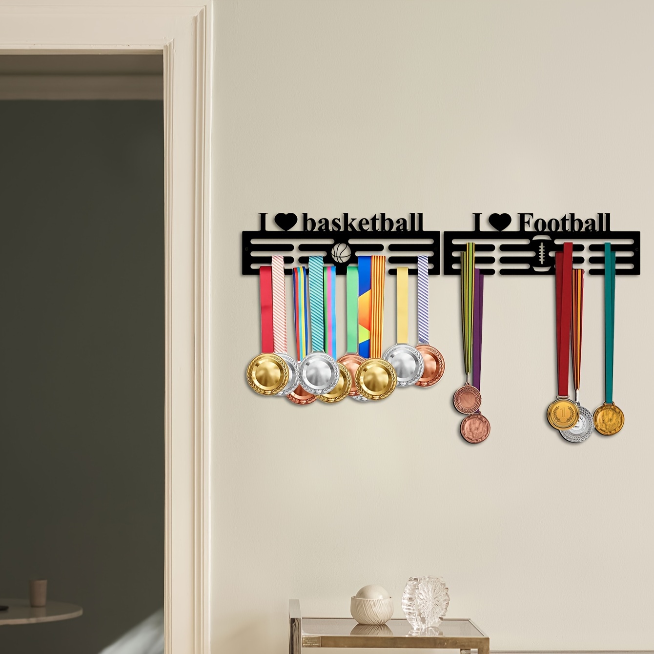 Colgador de medallas de tenis, marco de soporte de medallas de hierro para  exhibición, colgante de pared, regalos para atletas - AliExpress