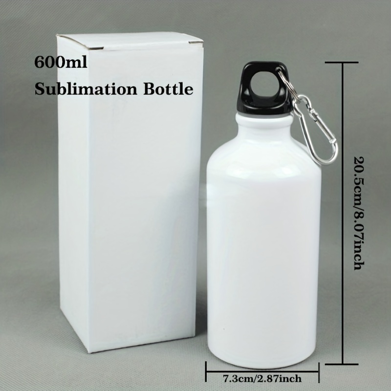 Botella de Aluminio con doble tapa 600CC para Sublimar - Bashira Tienda