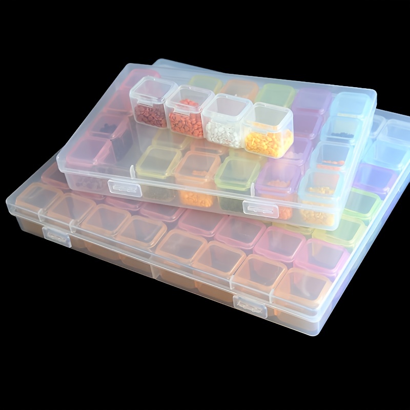  56 Grids Colored Diamond Painting Storage Containers