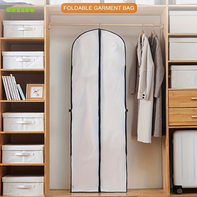 Clear Hanging Garment Bag For Closet Organizer Bottom Closed - Temu