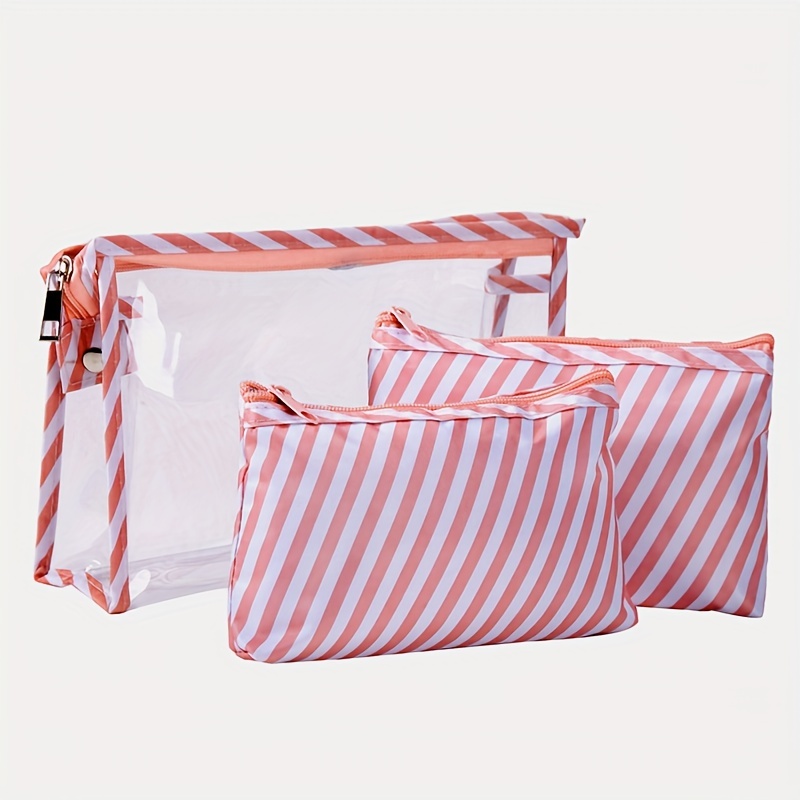 Lot de 3 pochettes transparentes différentes - maquillage - trousse  toillette - La Poste