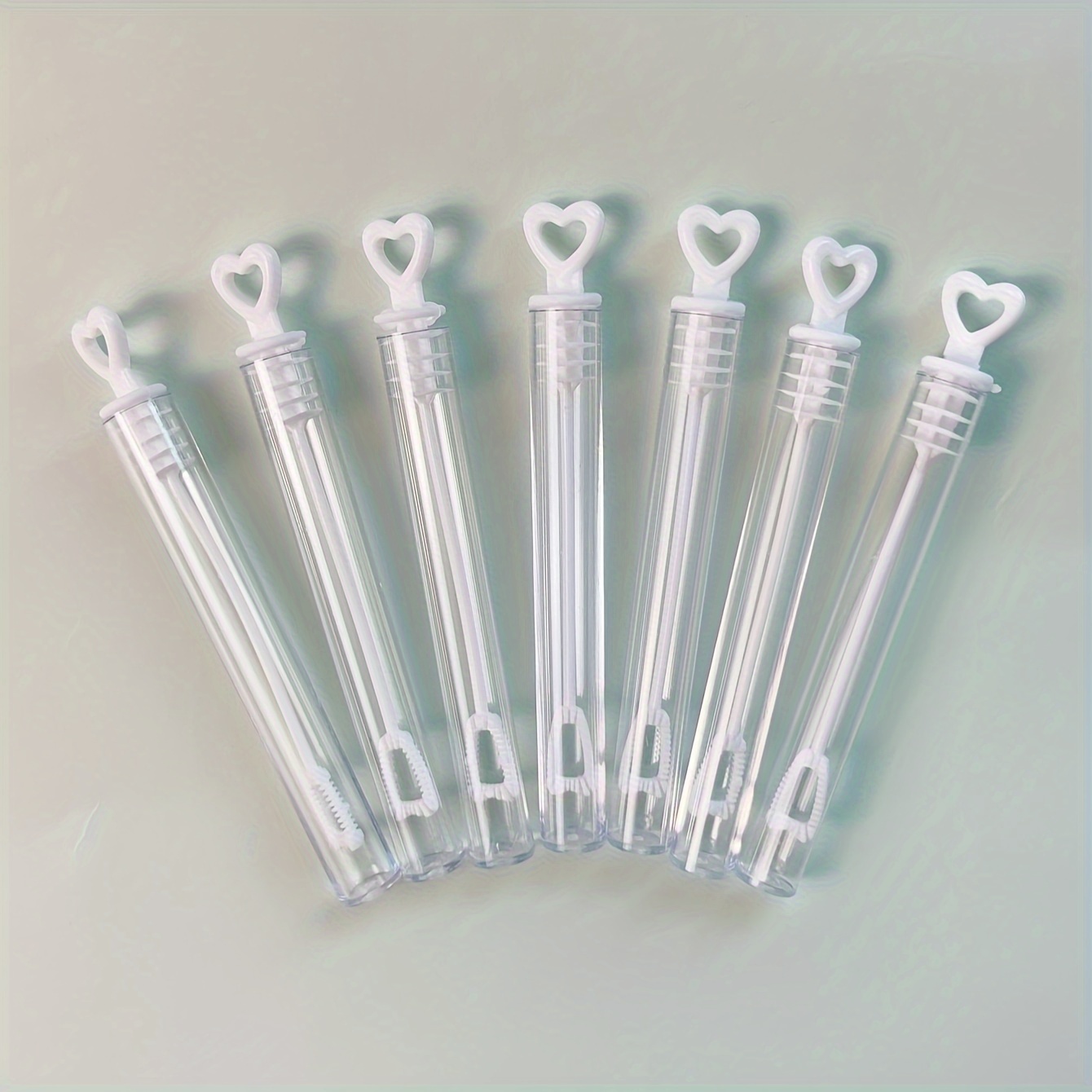 

10pcs Heart Test Tube Wands - Transparent, No Battery Needed - Ideal For Wedding, Birthday, Graduation & Anniversary Party Decorations