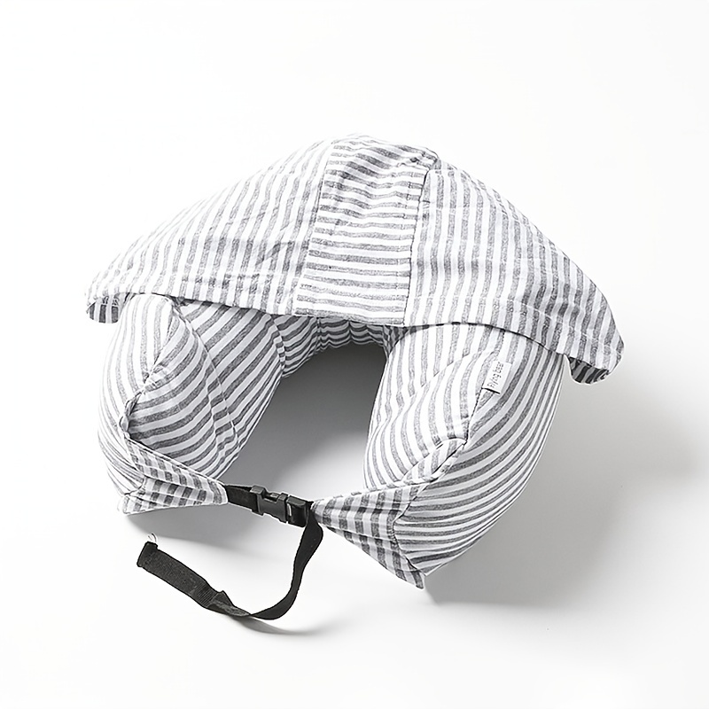 Black & White Gingham Travel Neck Pillow