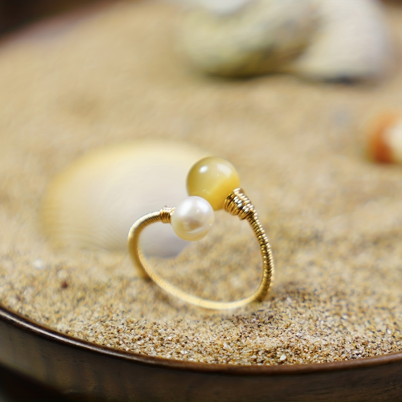 Pearl shop wire ring