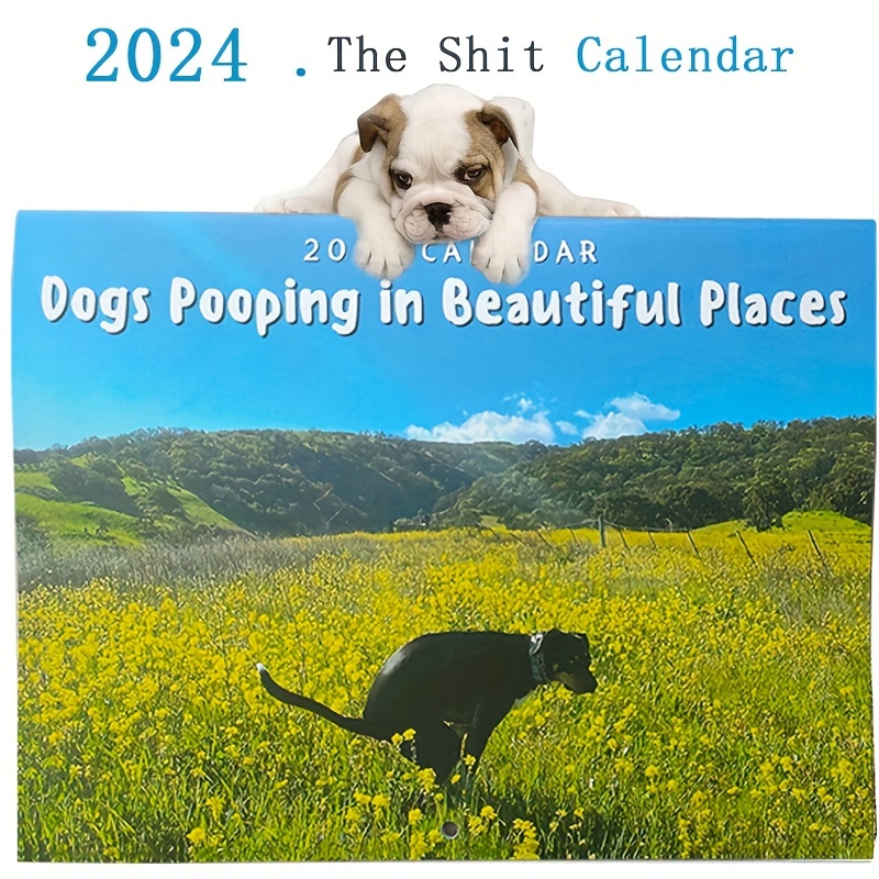 Calendario 2024 Cani Cacca In Posti Meravigliosi – - Temu Italy
