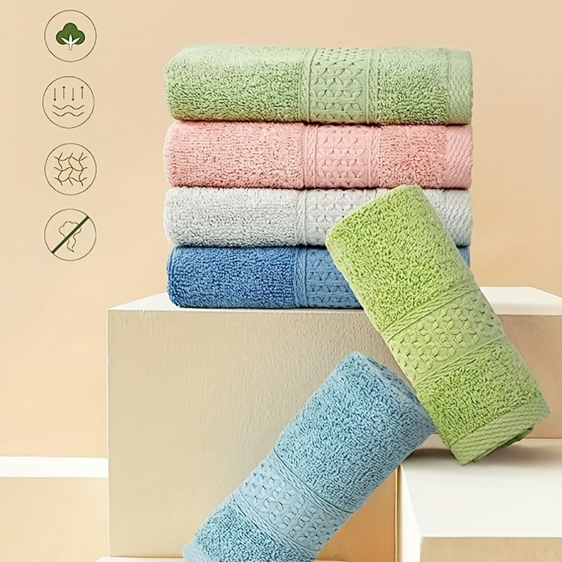 Cotton Wash Cloths Face Cloths With 6 Colors, Bathroom Washcloth
