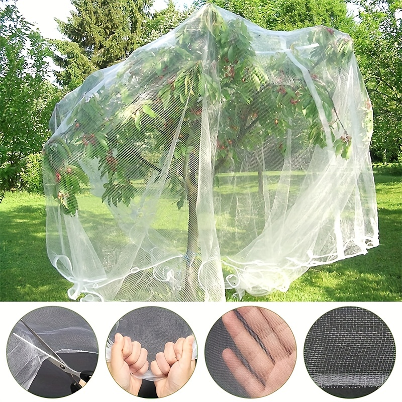 1pc 60 Mesh Plant Vegetables Insect Protection Net Flowers Protective Net  Fruit Care Cover Greenhouse Garden