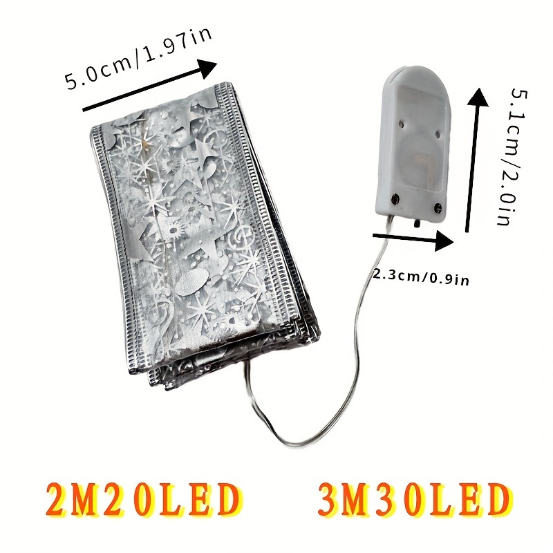 1pc Boîte De Batterie À Ruban De Lumière 2M/ /4M/5M/10M - Temu France