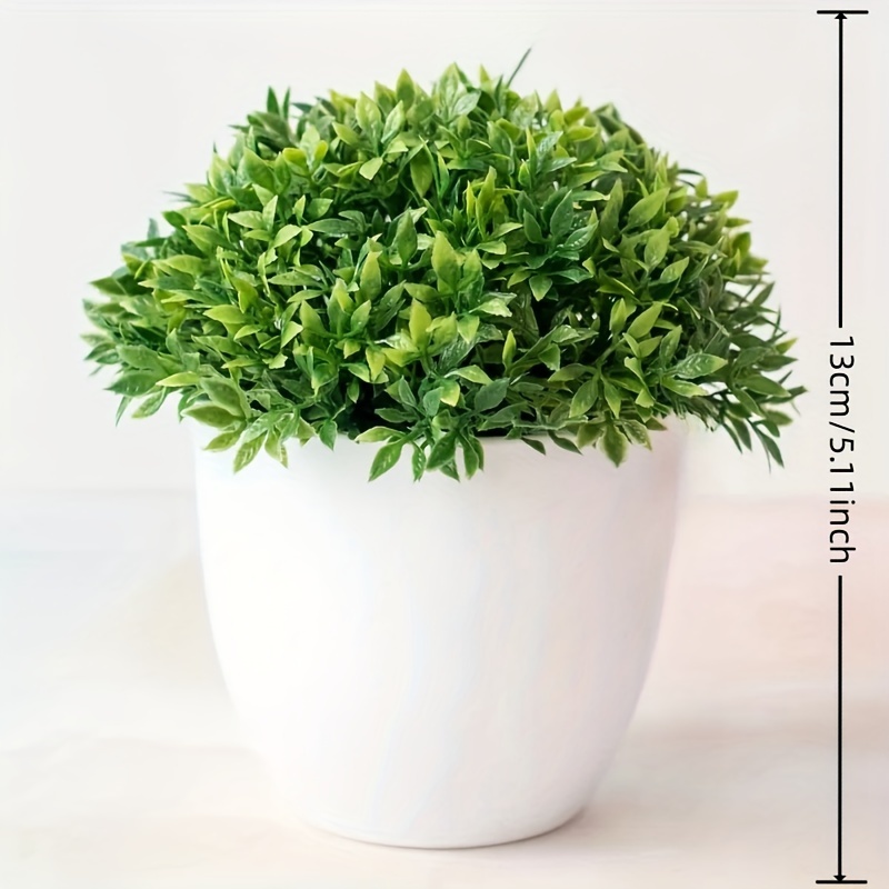 Plante artificielle d'intérieur Zanichellie - Pot blanc - Plantes