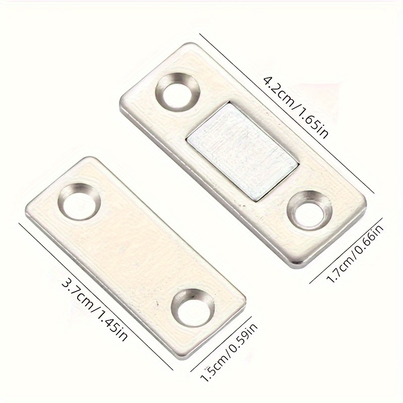 Irondo® Armoires Magnétique Loquet de Porte Fermeture Aimant Fermoir Blanc  Noir Marron Cabinet Meubles