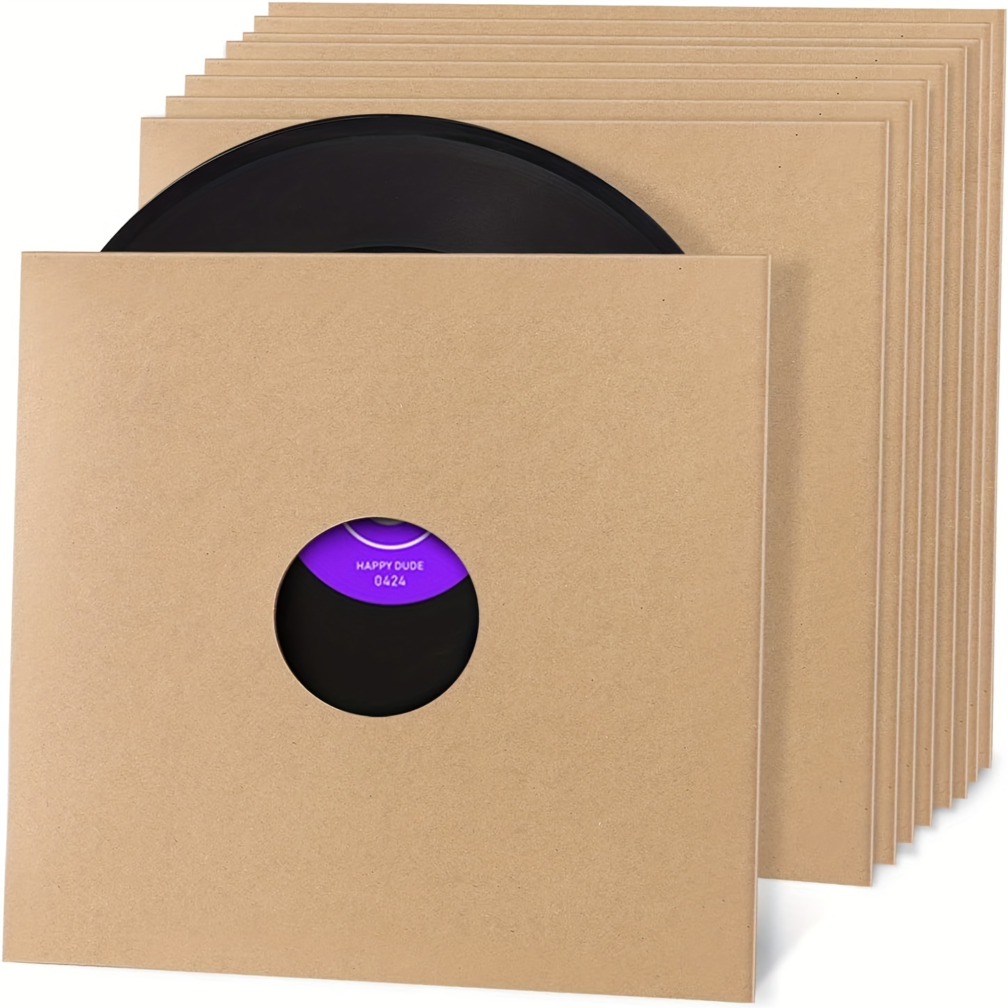 LAFGUR Vinyle Sac de Disque, 12.8x12.6Inch Record Extérieur Manchon pour le  Magasin de Disques pour la Maison 