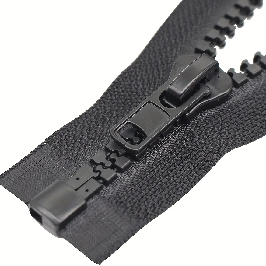 Meetee 8# Double Single Slider Sewing Zipper Resin Zippers for Jackets Coat  Down Sleeping Bag Zips DIY Accessories