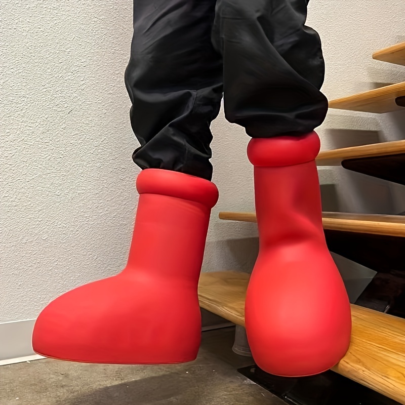 Cartoons are having their week as MSCHF mschfsneakers released their Big Red  Boots and Uzi Vert sporting Balenciaga Oversized shoes and  Instagram  post from Streetwear Official streetwearofficial