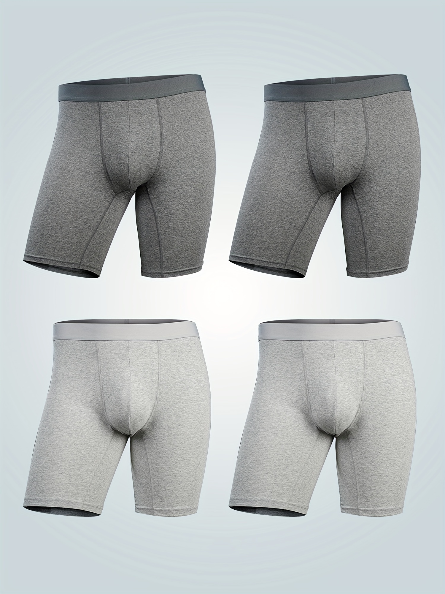 Men's Breathable Long Leg Boxer Brief