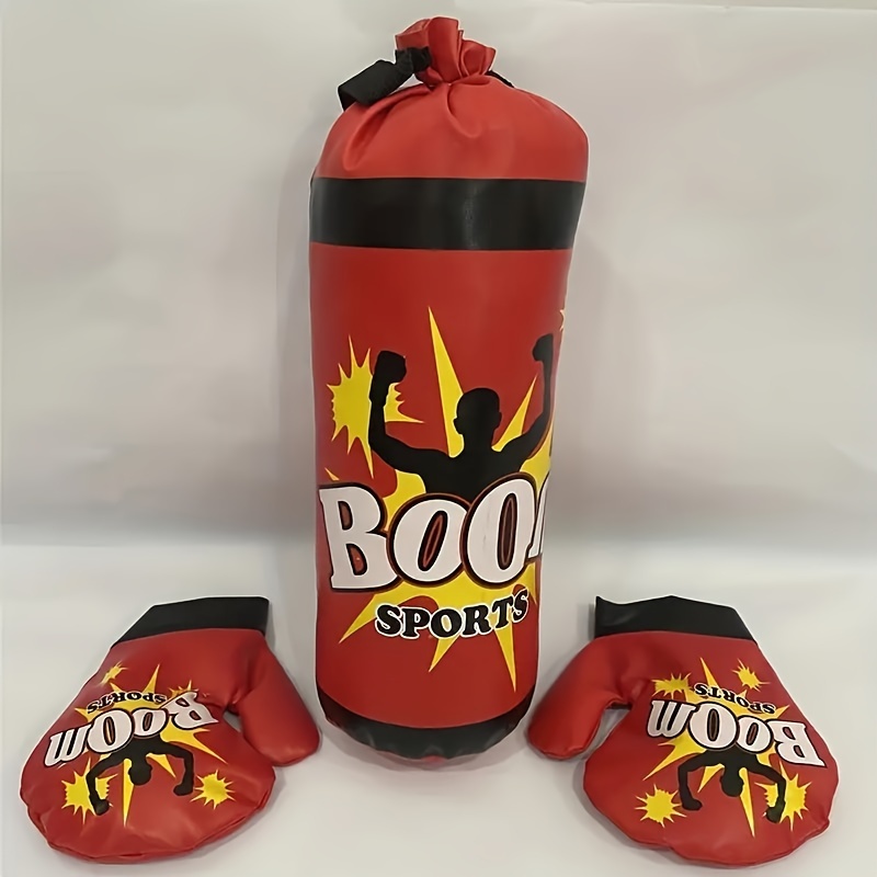 Kids Boxing Set Sandbag Gloves Sports For Children - Temu