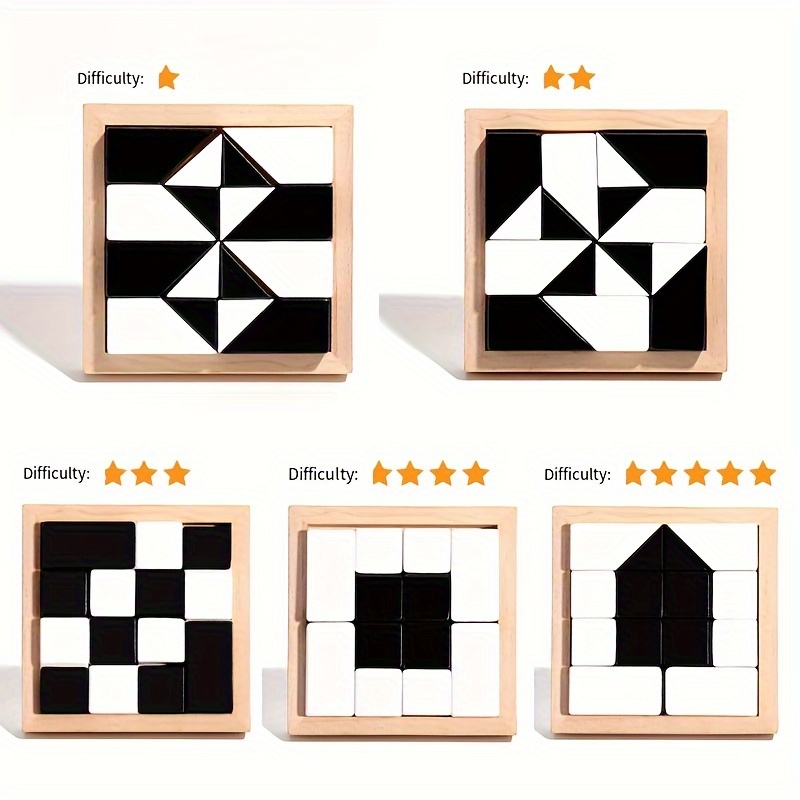 Rompicapo in legno puzzle logici per bambini adulti, giochi di puzzle  interblocco per test del QI, giocattoli puzzle di sblocco cinese