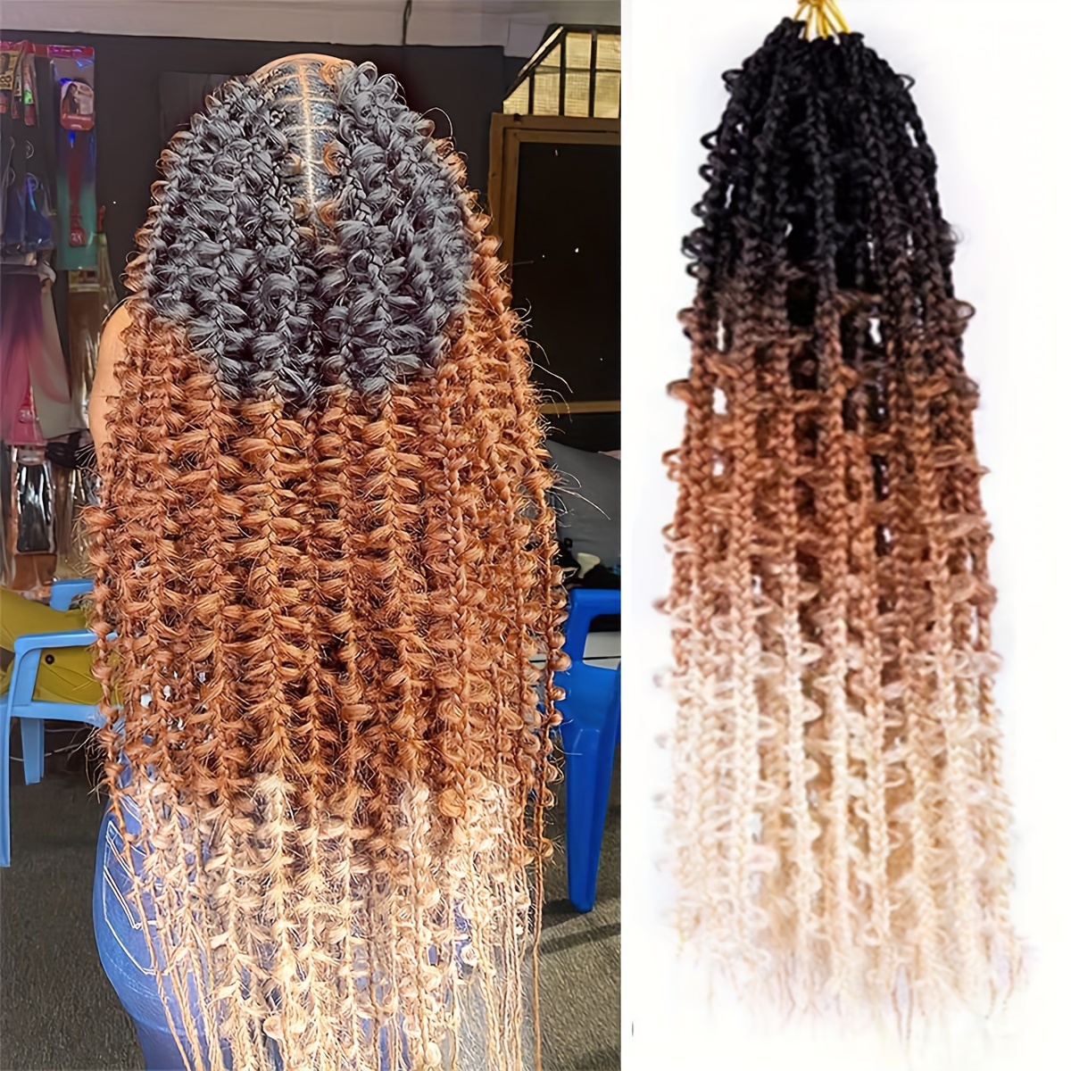 Passion Twist Crochet Braiding Hair Extensions 12 Strands - Temu