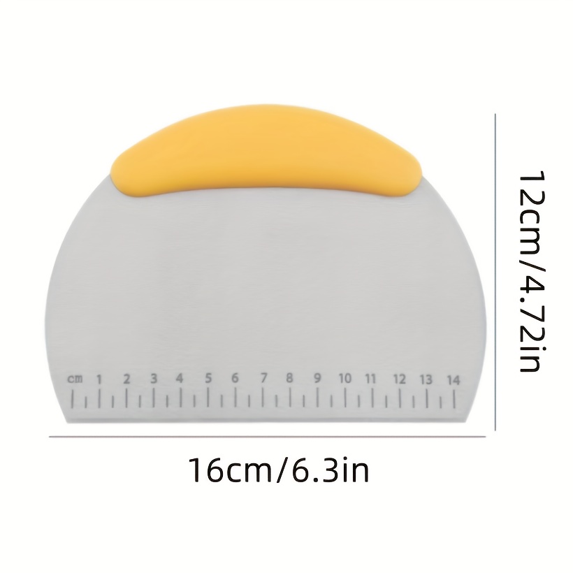 Household Kitchen Scraper With Scale Stainless Steel Semi - Temu