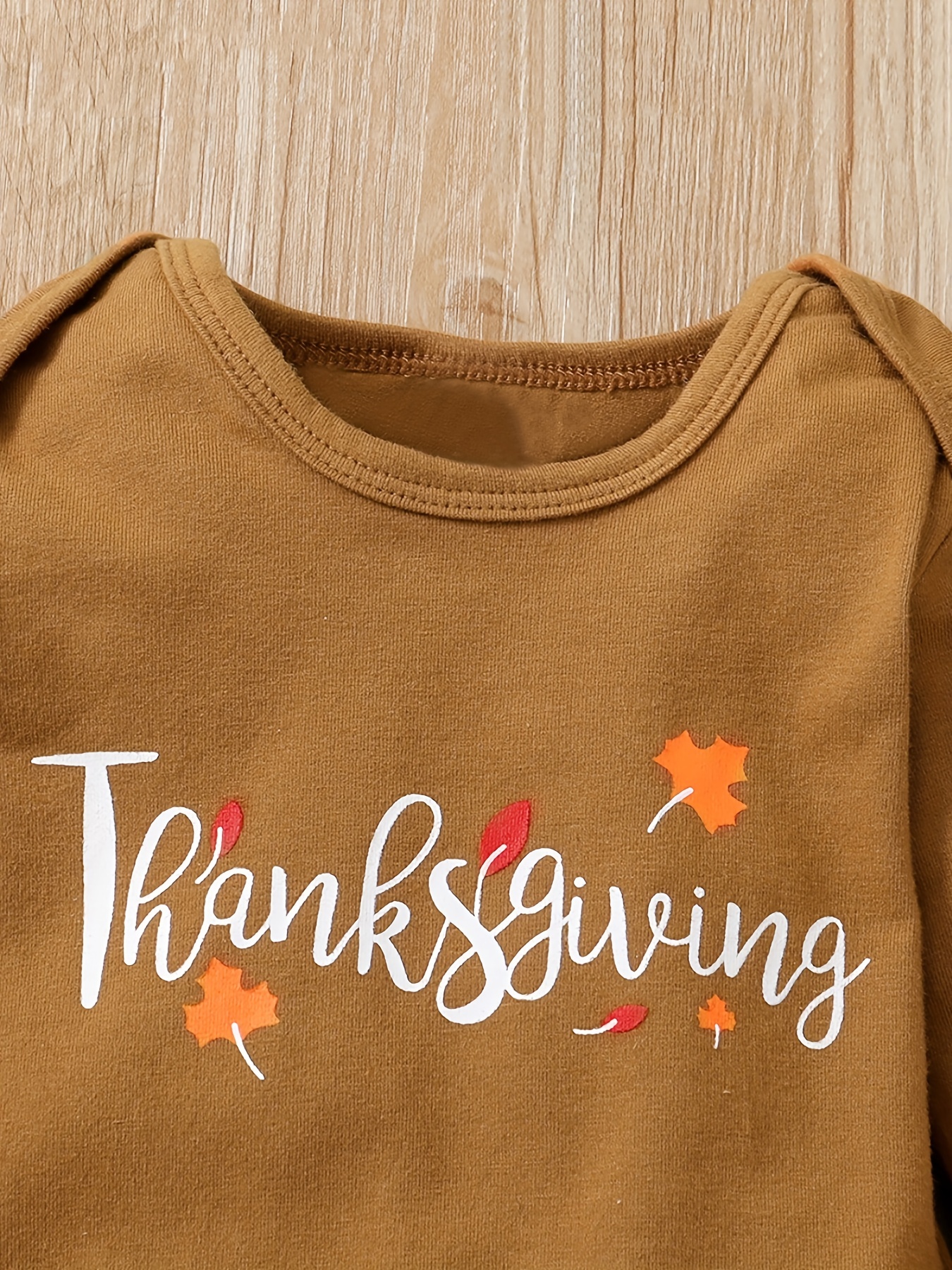 Baby Boys Thanksgiving Dad Mom Letter Graphic Bow Romper + - Temu