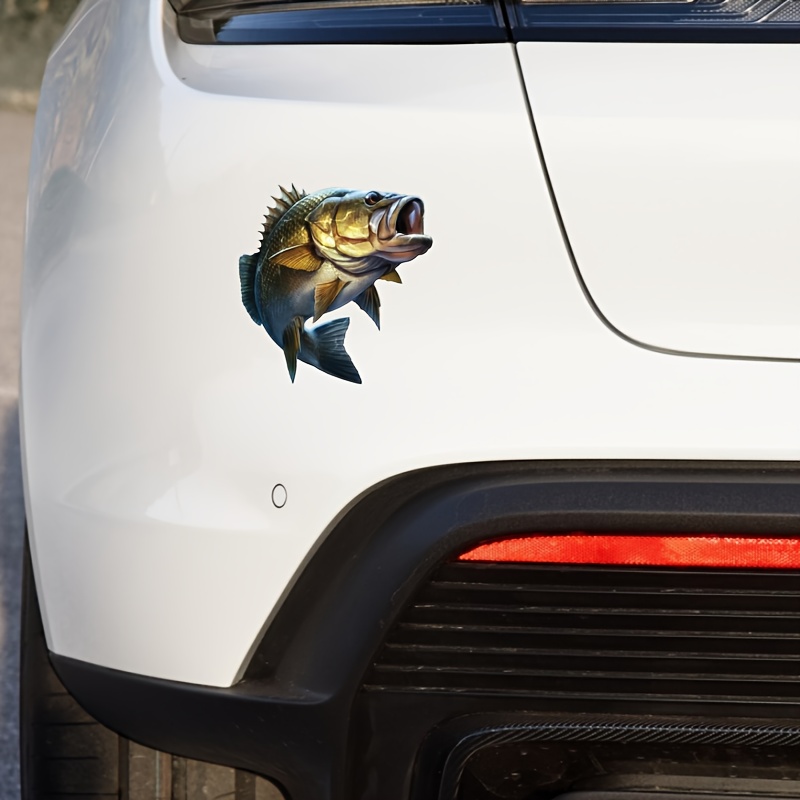 Large Mouth Bass Fish Fishing Car Sticker Laptop Bottle - Temu Canada