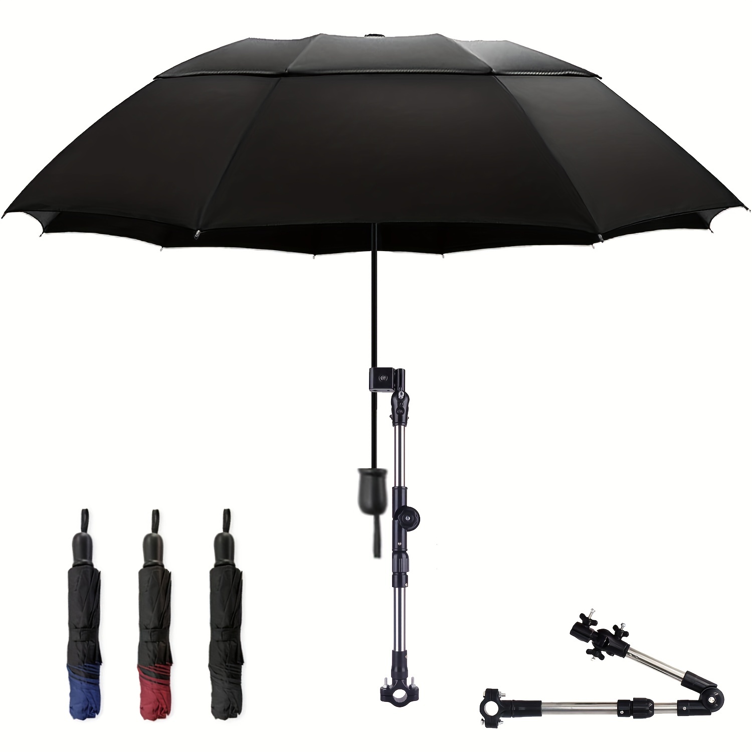 Paraguas mini paraguas de bolsillo, paraguas plano ligero paraguas plegable  mini paraguas de sol conveniente para viajar paraguas de viaje (color
