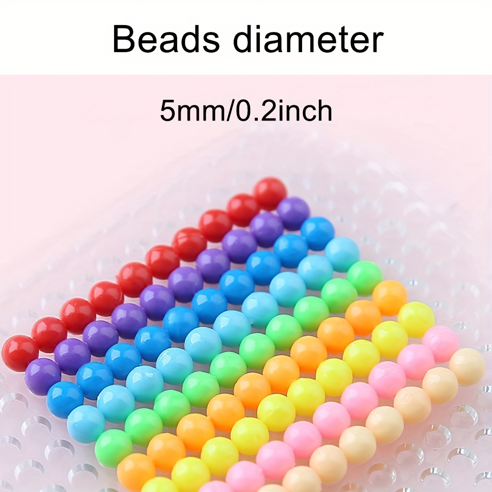 3000pcs Water Spray Beads Set: 5mm Water Fuse Beads Toy Easy To