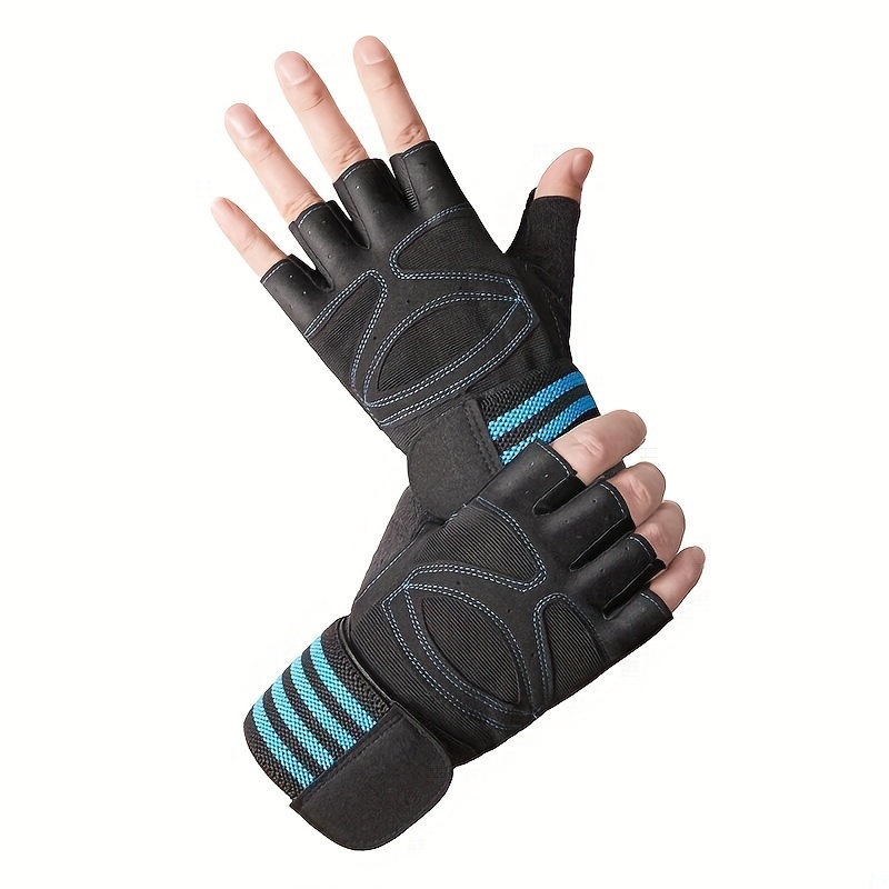 1 Par Guantes Fitness Hombres Gimnasio Guantes Sin Dedos - Temu