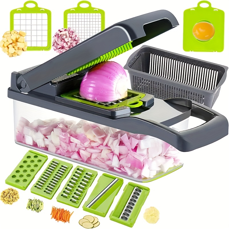 16in1 Vegetable Slicer Multifunctional Fruit Slicer Handheld - Temu