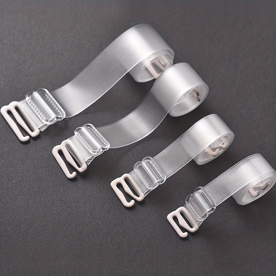 Clear Detachable Bra Straps Transparent and Metal with Easy Attachment