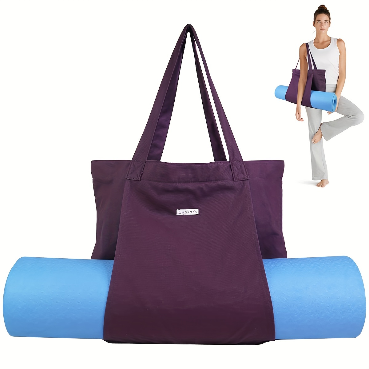 1pc Solid Color Foldable Yoga Mat