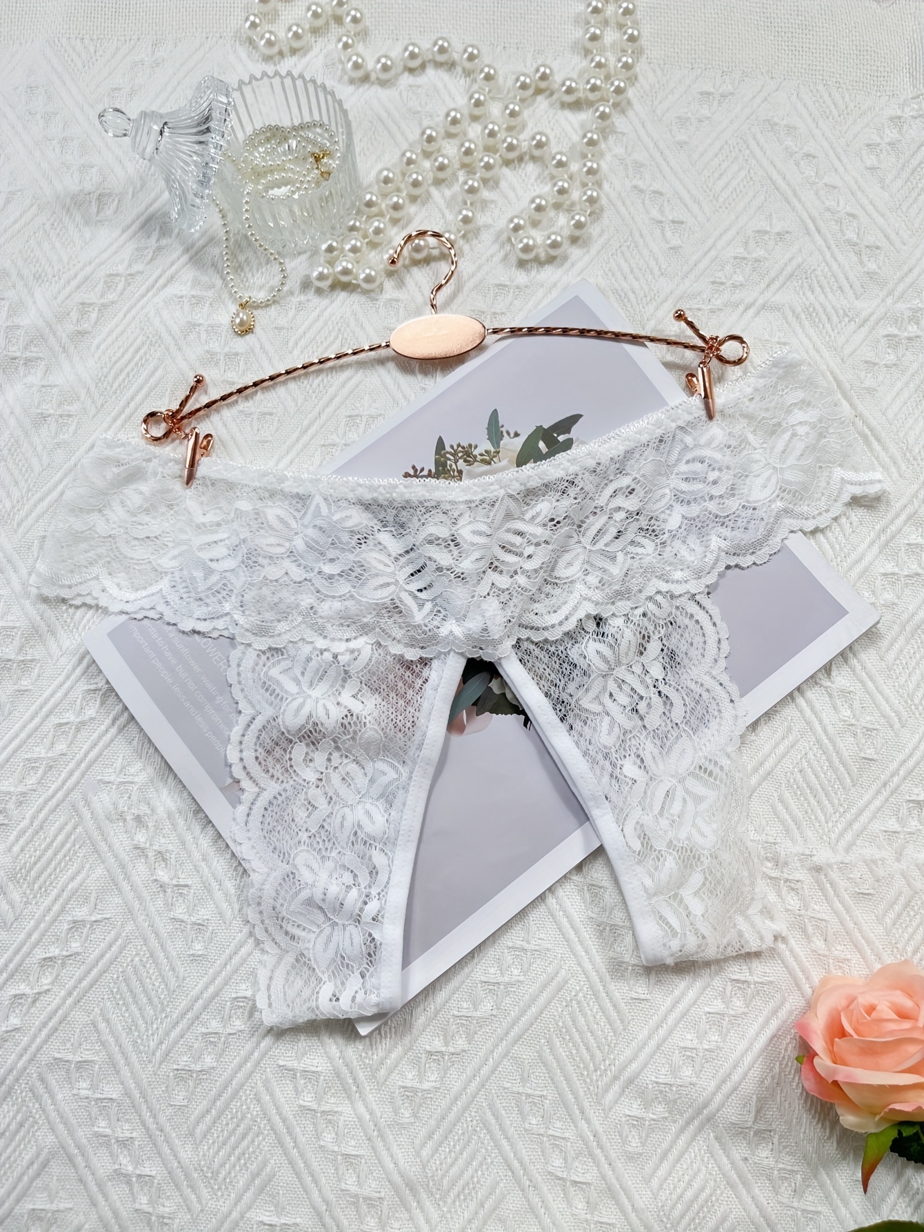 Hot Sexy Women Lingeries Lace G-String Thongs Bow Transparent