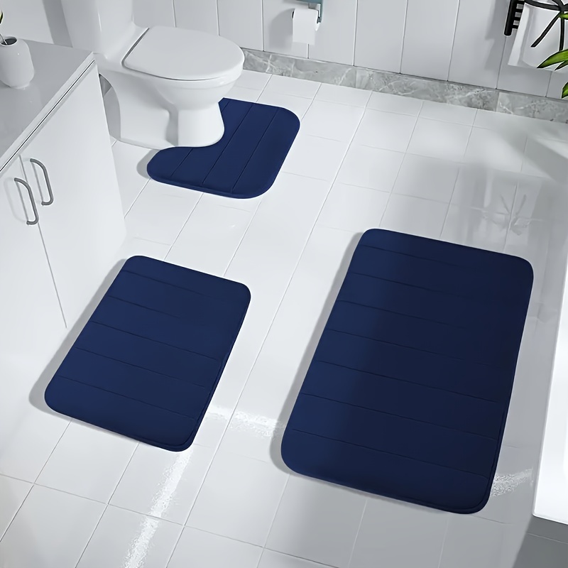 Bathroom Floor Mat Absorbent Toilet Mat Thickened Non slip - Temu