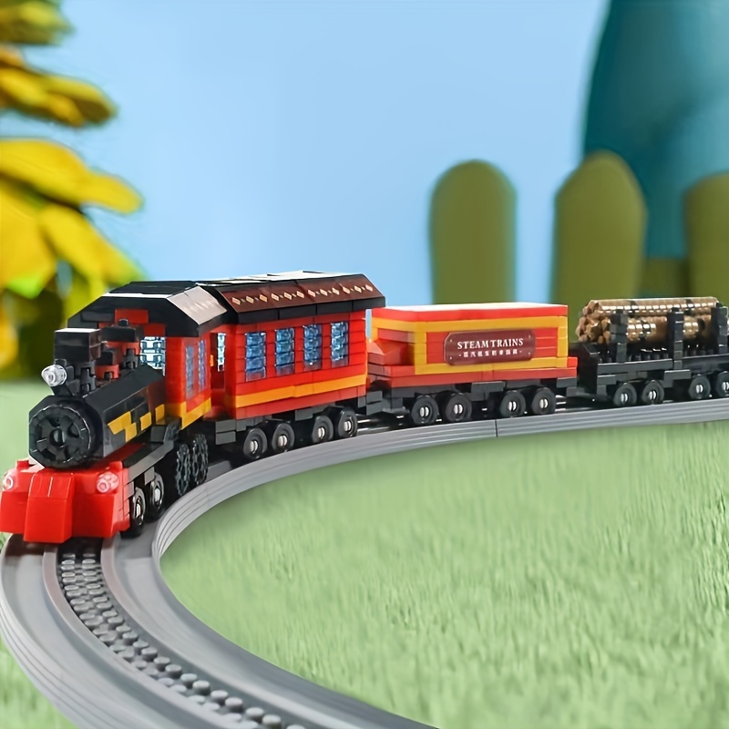 Train Building Blocks Track Compatibility Straight Track - Temu