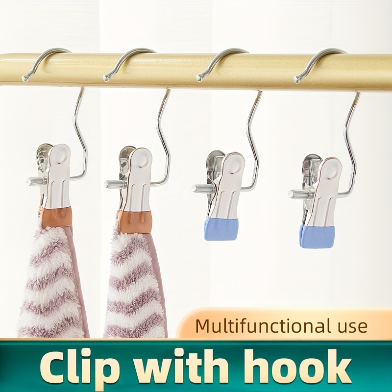 Plastic Coat Hook Clip Multifunctional Hook Pins Clips Tie - Temu
