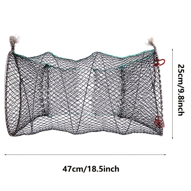1pcs Foldable Fish Trap Net Fishing Gear Crab Prawn Shrimp Crayfish Lobster  Crawdad Fishing Cages Tools 20X20X48cm