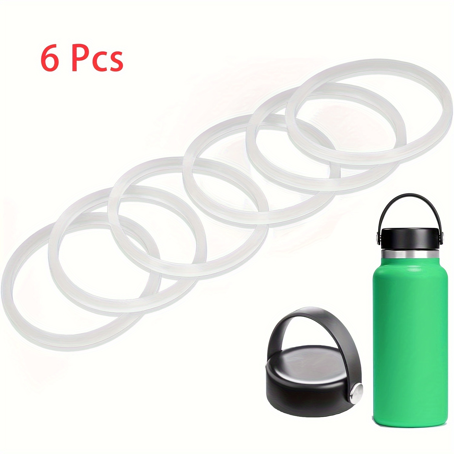 10Pcs Vacuum Bottle Mug Stopper Cup Flask Cover Safety Sealing Gaskets Ring  Lids