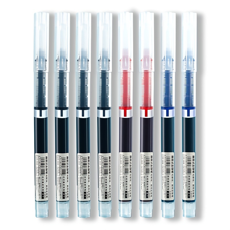 Quick Drying Gel Pen Large Capacity Black Blue Red Water - Temu