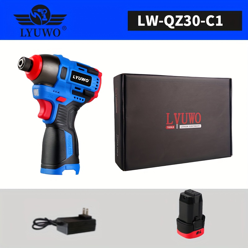 1 Set JAVN 16V Electric Mini Drill Screwdriver, 160N.m Impact Driver,  Cordless Drill, Household Multifunctional Power Tools