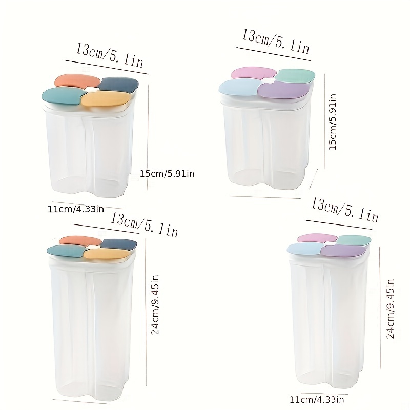 1pc Transparent Plastic Food Container Dividers Used For Kitchen
