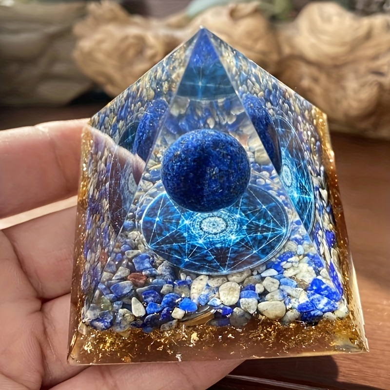 Chakra Crystal Sacred Orgonite Pendant Necklace with Amethyst and Smelting  Stone - Orgone Pyramids