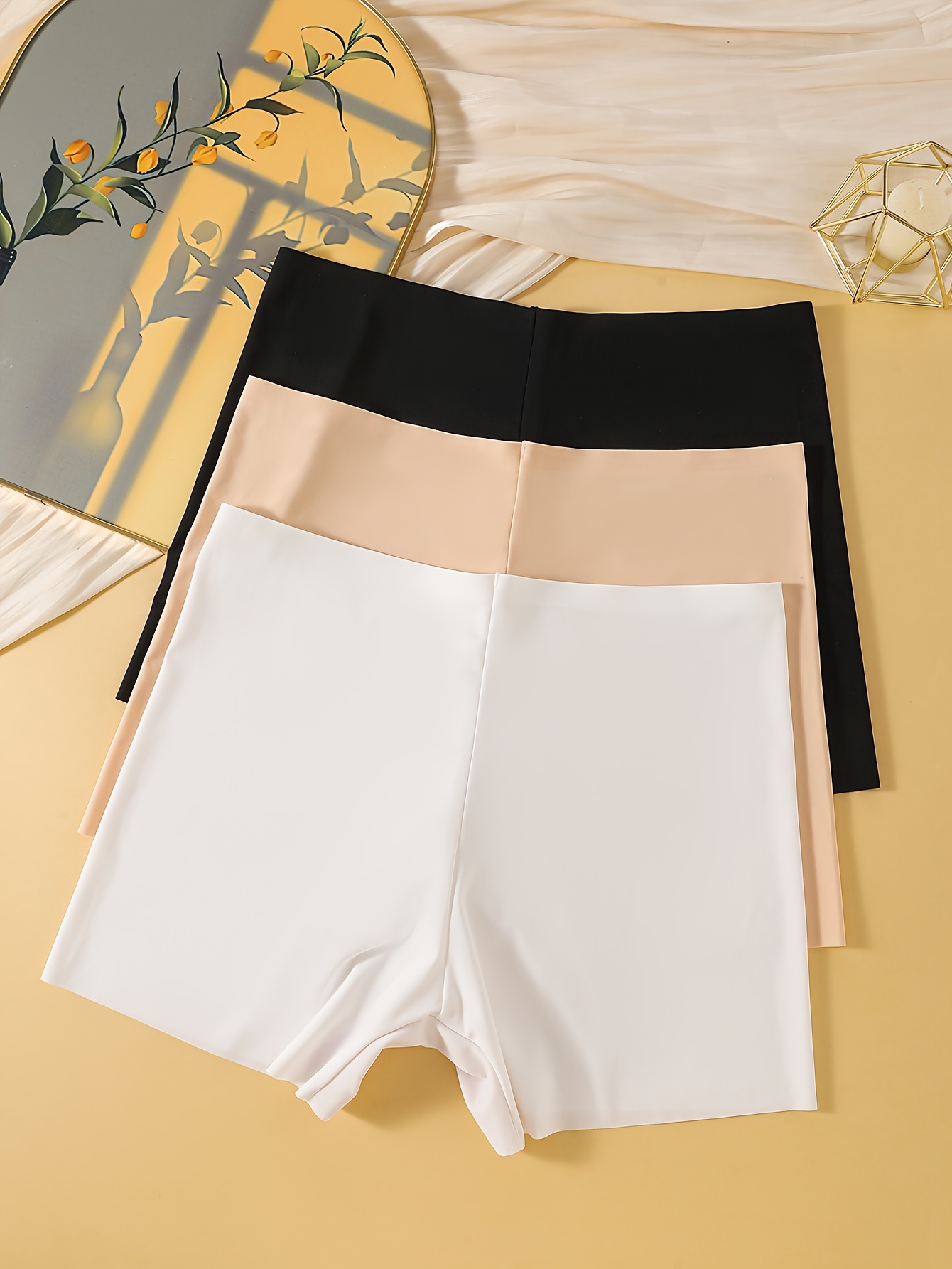 3pcs Seamless Women'S Boyshorts