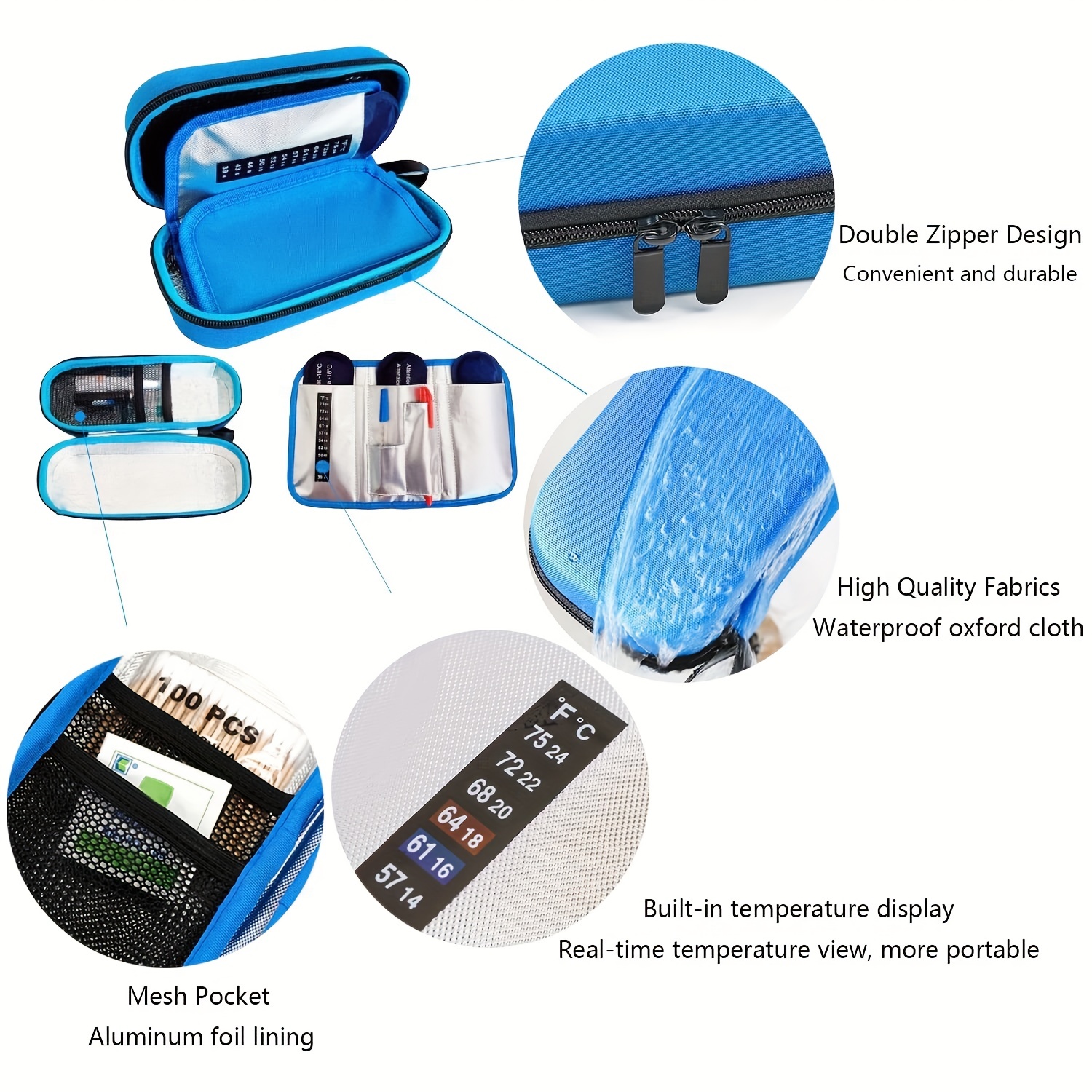 Insulin Cooler Travel Case Diabetic Insulated Organizer - Temu Canada