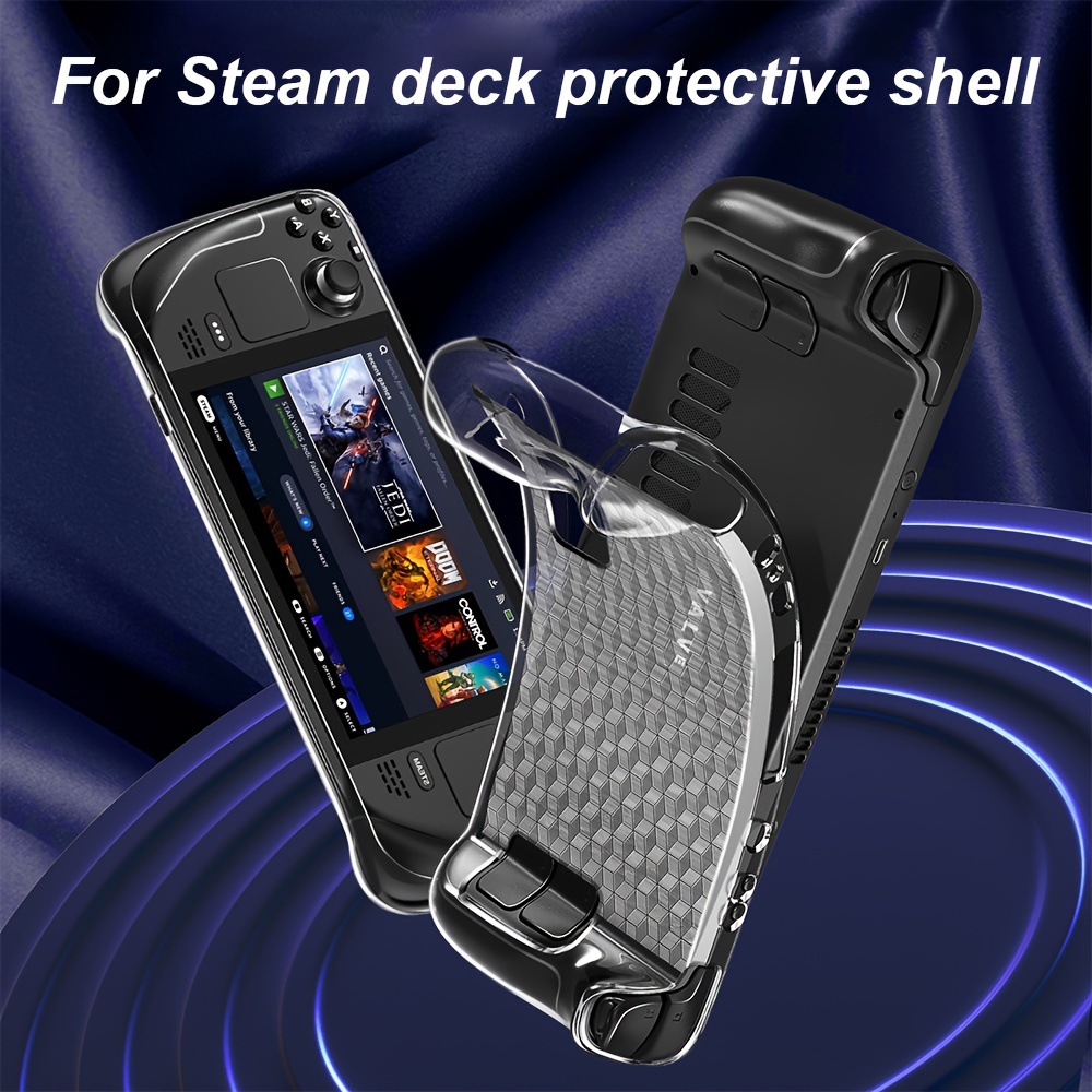 Funda Protectora Para Steam Deck 2023, Steam Deck Case Transparente,  Protector De Cubierta Suave De TPU Con Protección Completa, Absorción De  Golpes