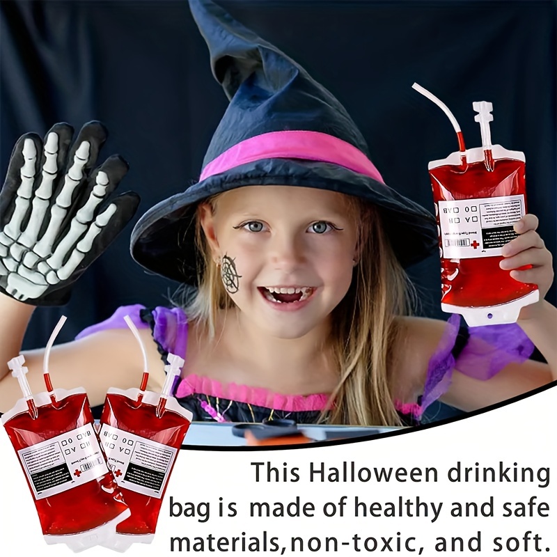 Witchy Halloween Drink Pouches