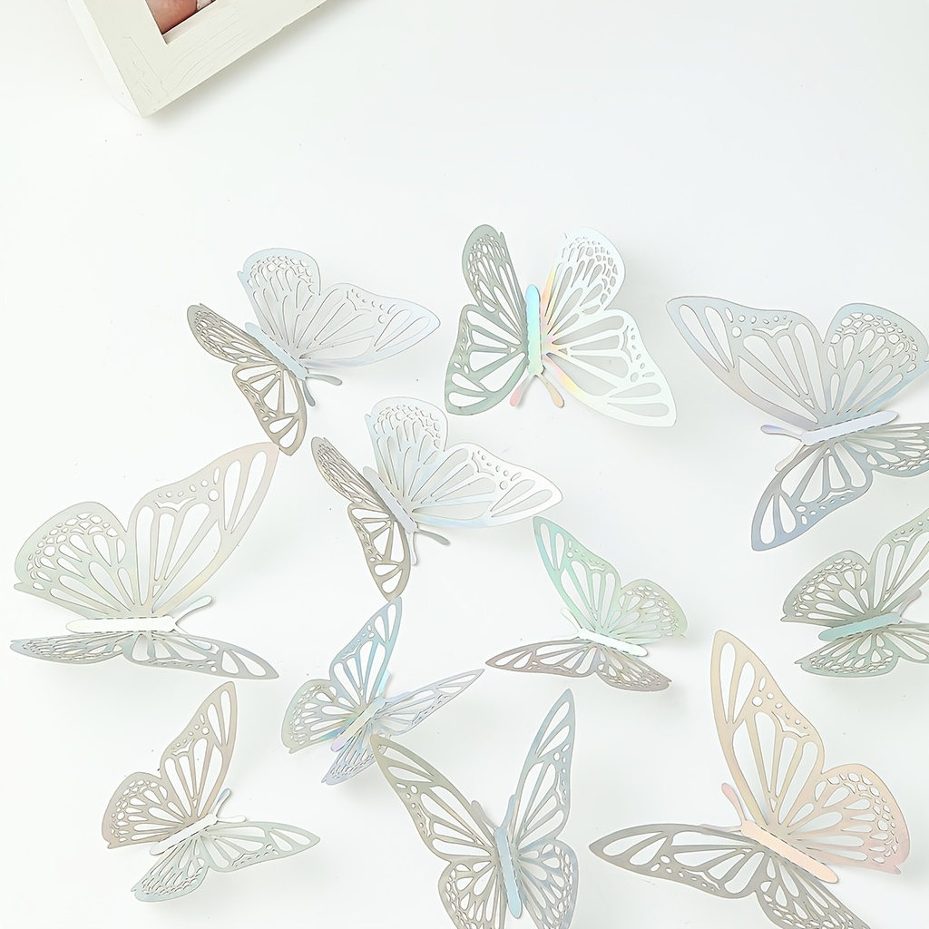 Adesivi Murali Farfalle 3D Specchio a Farfalla Adesivi Murali  Tridimensionali Acrilico Rimovibile 25 Pezzi Fai dante Adesivi Murali  Decorazione da Muro per Casa/Hotel/Salotto/Camera da Letto/Cucina :  : Fai da te