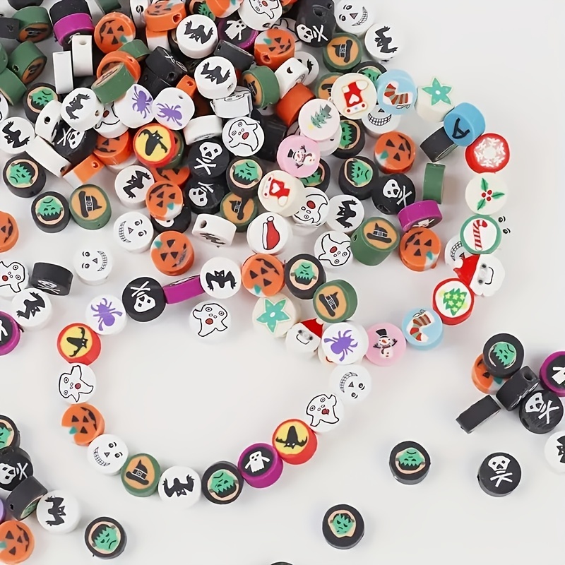 50/100/200Pcs 10mm Mixed Color Beads Kismis Polymer Clay Beads Polymer Clay  Spacer Loose Beads For Necklace DIY Bracelet Accessories